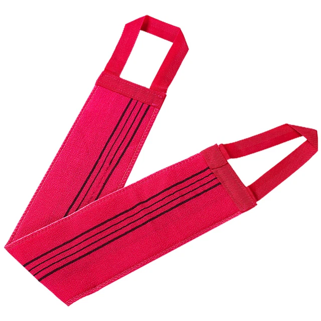 Serviette Exfoliante Longue Pour Le Dos - 55 Cm, Deux Faces Rugueuses - Sisal Et Tissu - Pour Gommage Corps Et Nettoyage Profond - 8