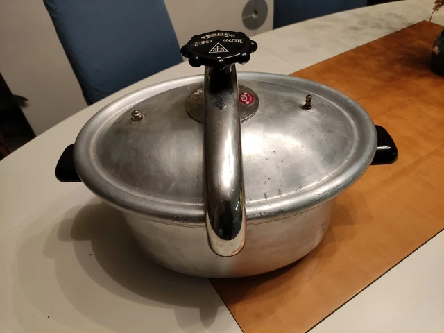 Cocotte-minute SEB 10 Litres En Aluminium Vintage - Bordeaux - Occasion