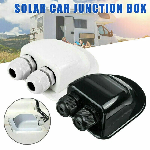 Passe-toit Solaire étanche 2 Voies - Pour Camping-car, Bateau, Caravane - IP68, Câbles 3-12 Mm