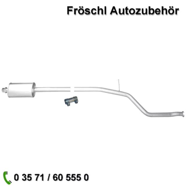 für Peugeot 206 1.6i 1.6 16V Schalldämpfer Mitteltopf Schalldämpfer Auspuff k*