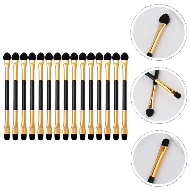 15 pcs Doppelköpfige Lidschattenbürsten Kosmetische Augenbürsten Lidschatten