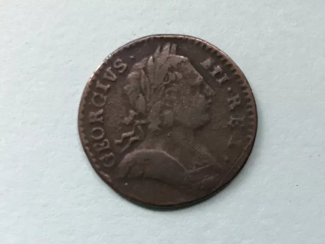 1774    GEORGE III    Copper Farthing