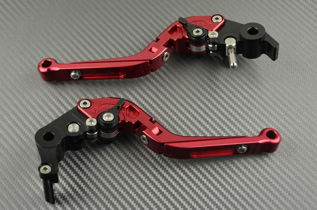 Leviers Flip-up Repliables Rouges Pour Yamaha MT-09 2013 - Neufs, Protection En Cas De Chute