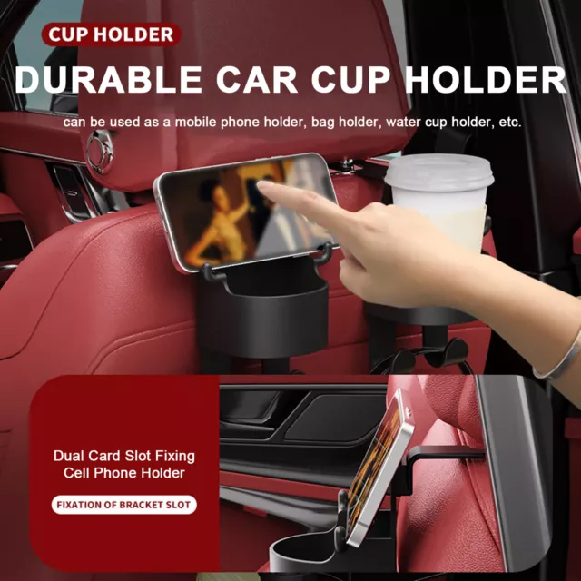 EASY INSTALLATION CUP Holder Multifunctional Car Seat Back Mount Organizer  $19.29 - PicClick AU