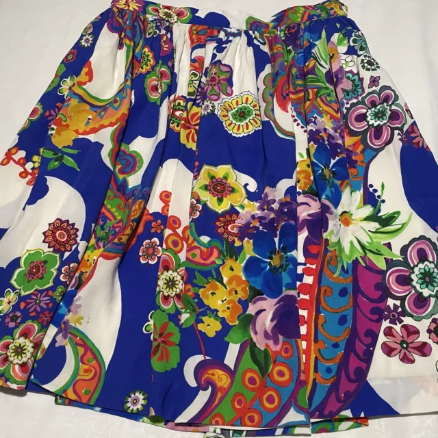 eci New York Floral Skirt Size Small