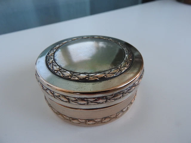 Élégante Boîte à Thé Ancienne E. Leclere Howard Sheffield En Métal Argenté