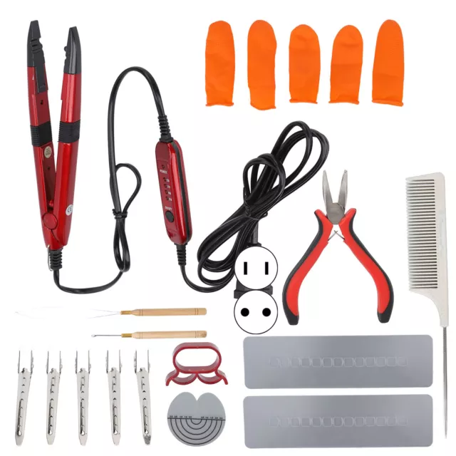 Hair Extension Fusion Iron Connector Keratin Bonding Tool Adjustable Temperature