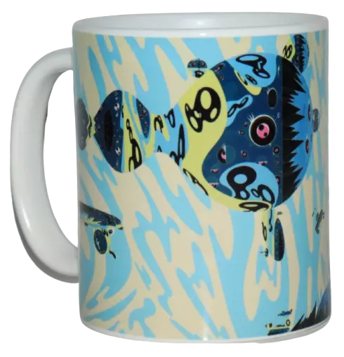 Takashi Murakami Double Helix Mug Cup Multi Color Kaikai Kiki New MFA Boston
