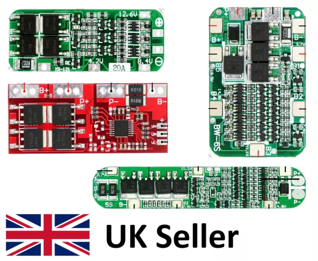 Lithium Battery BMS 18650 Charger PCB Protection 1S 2S 3S 4S 5S 6S Li-ion Li-Po