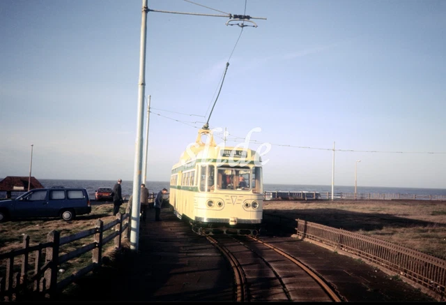 Blackpool Coronation Tram 660 Little Bispham 1988 Original Slide+Copyright.