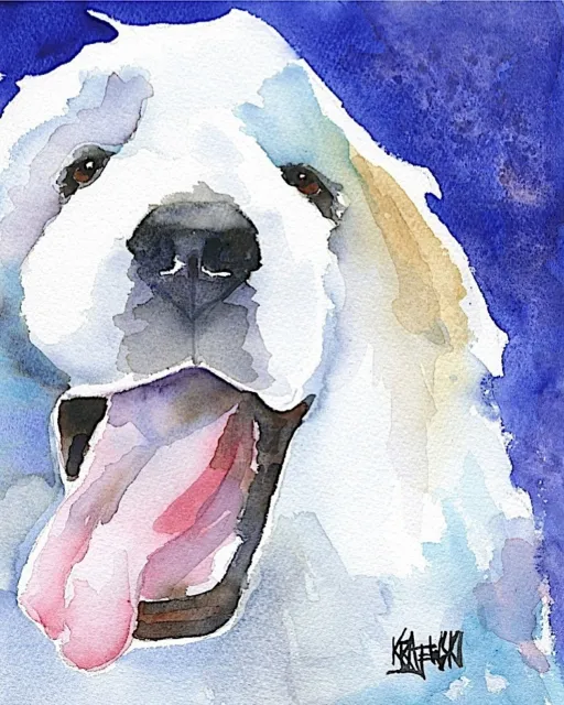 Great Pyrenees 11x14 signed art PRINT RJK from painting