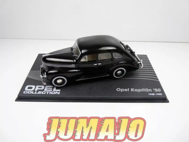 OPE58 voiture 1/43 IXO eagle moss OPEL collection : KAPITAN 50 noire 1948/1950 3