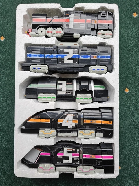 Supertrain Pool Set POWER RANGERS LIGHTSPEED Rescue Supertrain Megazord Complete Set Good ...