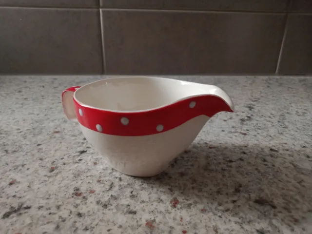 Midwinter Stylecraft. Red Domino. Small Creamer. (C:100mL).  Made In England.