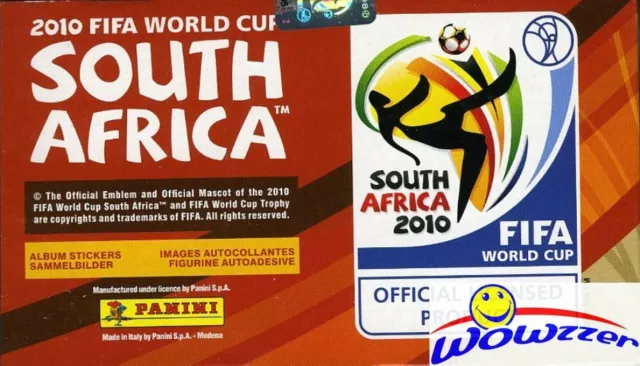 2010 Panini World Cup MASSIVE Factory Sealed 100 Pack Sticker Box-500 STICKERS!