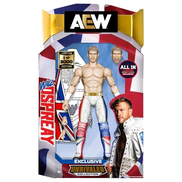 *PREORDER* ALL IN Will Ospreay AEW UNRIVALED Chase Action Figure W ...