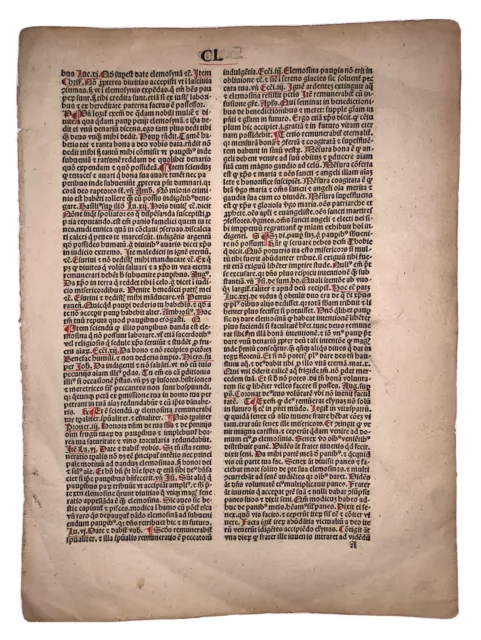 1494, Incunable Leaf, Sermones Discupili De Tempore, Herolt, Anton Koberger