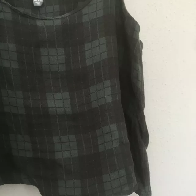 American Eagle Outfitters Don't Ask Why Tank Top Swing Green Tartan One Size 3