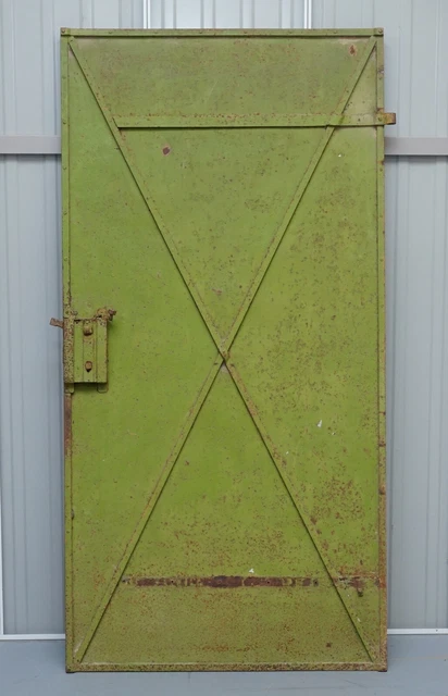 Rare 1922 Hand Painted Hungarian Hand Painted Security Anti Looting Door Hungry 10