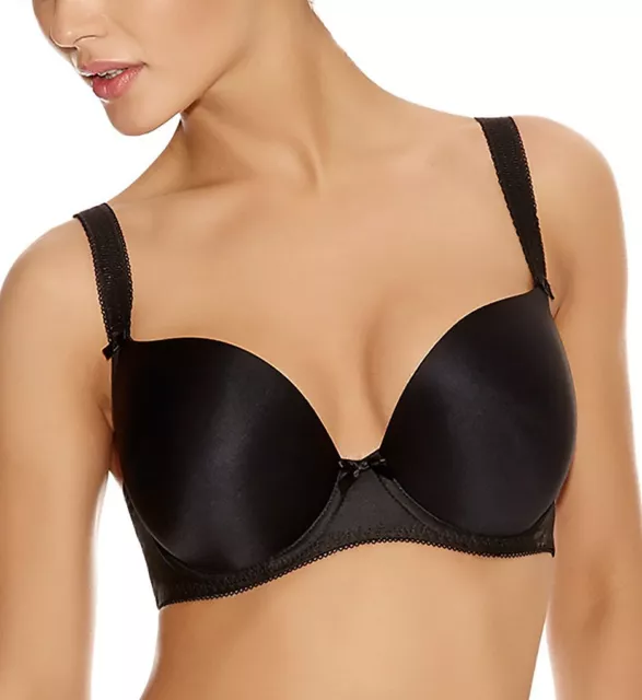 Freya BLACK Deco Plunge T-Shirt Bra, US 32I, UK 32G