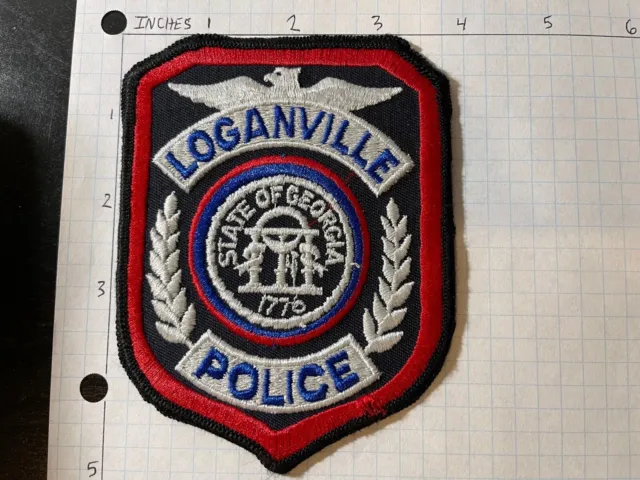 Loganville Georgia Police Patch Walton County OLD STYLE OBSOLETE