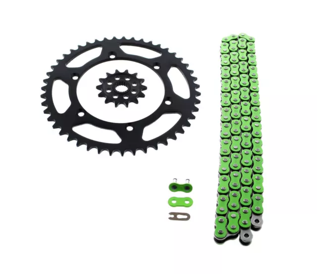 2006-2014 Kawasaki KX250F 250 F Green Chain and Sprocket Black 14/47 114L