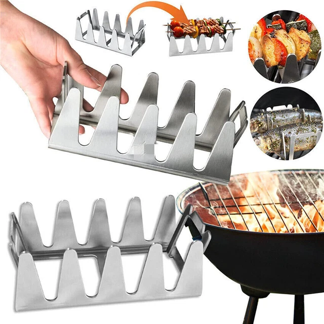 MULTIFUNCTIONAL BBQ BARBECUE Charcoal Grill Stove Kabob Stainless Steel