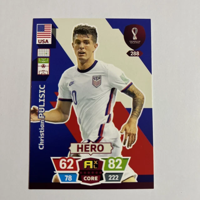 FIFA WORLD CUP qatar 2022 Christian Pulisic HERO card 288 new