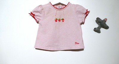 Taille 6 mois Dior Tunique aux fraises de la maison Christian Dior 
