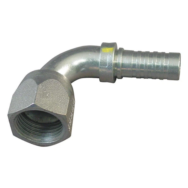 EATON AEROQUIP FC4098-0808S Crimp Fitting,90 deg.,3/8" ID,3/4",FJIC