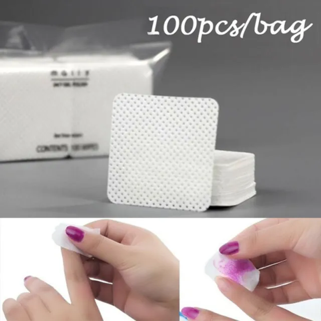 Lint-Free Nail Polish Remover Wipes Art Gel Tips Remover Cleaner Manicure ToZ-wf