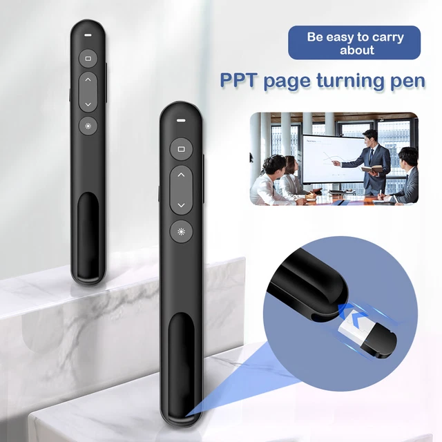 PPT POWERPOINT CLICKER with Laser Pointer USB Presenter Remote For Mac