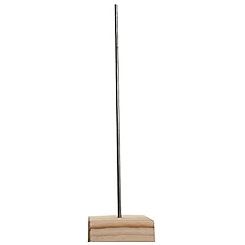 Artipistilos® Socle En Bois/métal 7x7x30 Cm - Natural/negro - Stands powertex...