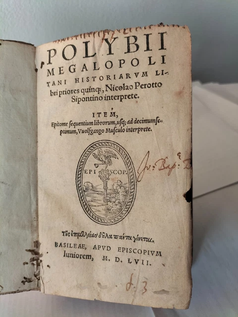Polybii megalopolitani Historiarum libri priores quinque N. Perotto Sipontino