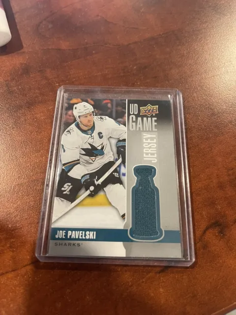 🌟 Joe Pavelski UD Game Jersey Patch 🌟2019-20 Upper Deck #GJ-JP San Jose Sharks