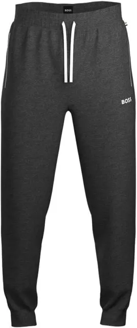 HUGO BOSS Men Mix&Match Lounge Jogger Drawstrings Cotton Pants Asphault Grey Sz