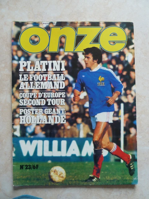 ONZE N° 120 - Platini onze d or , lens , lille , calendrier 1986 EUR