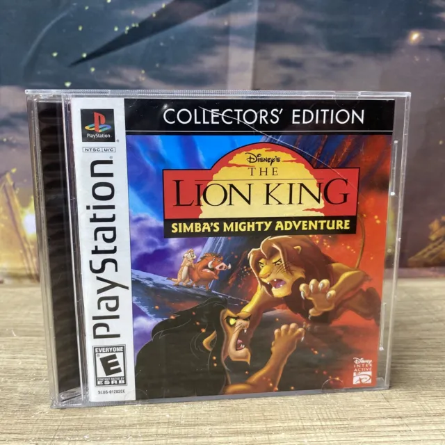 PS1 DISNEY'S THE Lion King Simba's Mighty Adventure Collectors Edition ...