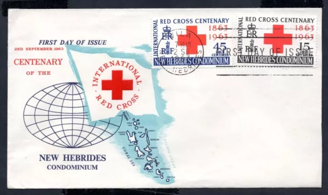 New Hebrides - 1963 Red Cross Centenary First Day Cover