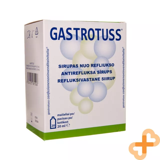 GASTROTUSS Chewable Anti Reflux Liquid Gel Drink 20 Sachets x 20 ml