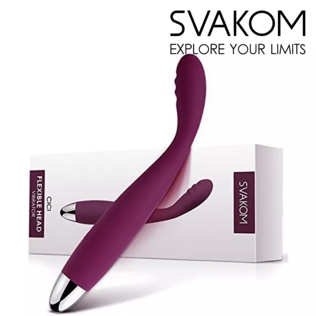 Svakom Cici Violet - Vibratore con Testa Pieghevole per Punto G e P Viola Sex To