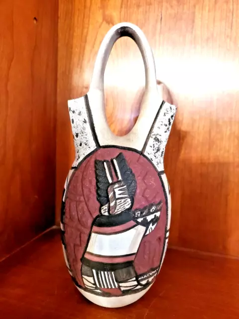 Native American Hopi Pottery Vase SIGNED CARLA NAMPEYO
