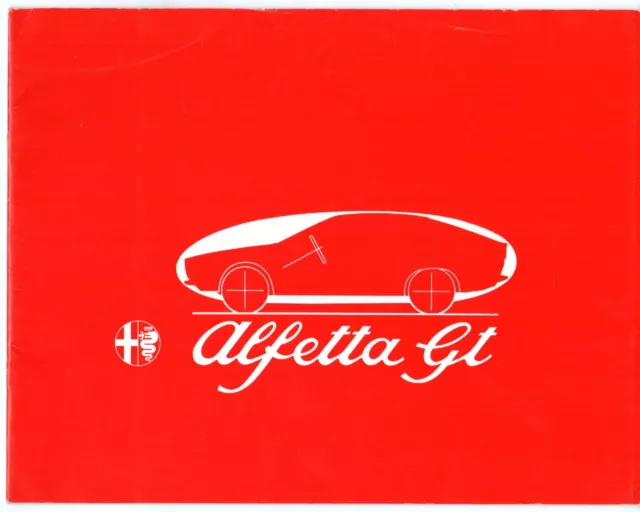 Alfa Romeo Alfetta GT 1.8 1974-76 Export Markets Sales Brochure In French