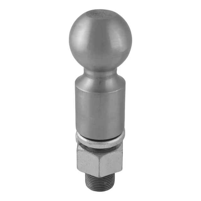 Curt 2-5/16" Trailer Ball 1-1/4" x 2-5/8" Shank 2" Rise 25klbs Raw Steel x 40087