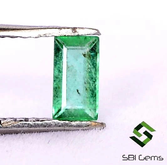 Tourmaline Verte émeraude Facettée En Baguette - 4,23 Carats - Naturelle De Madagascar