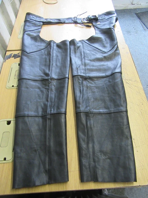 Pantaloni Vintage Harley Davidson Usa In Pelle Moto Cowboy Chaps Taglia Xxl Pantaloni Vintage Harley Davidson Usa In Pelle Moto Cowboy Chaps Taglia Xxl