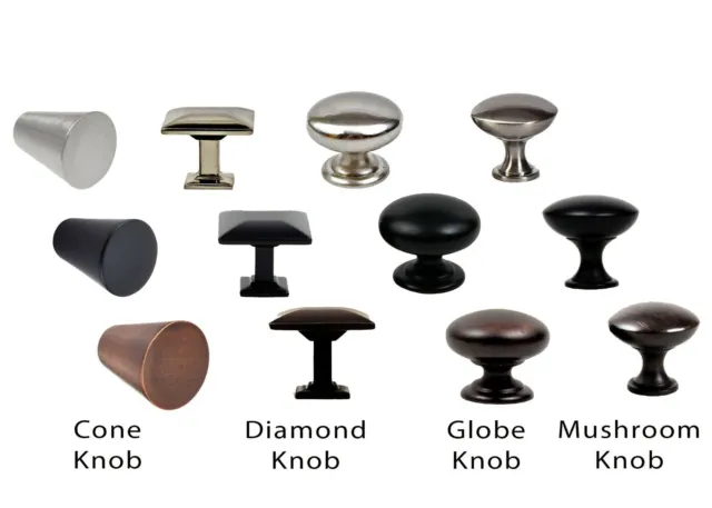 Knob Handle Pull Kitchen Cupboard Cabinet Hardware Modern Brushed Collection