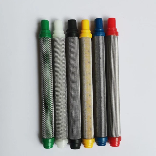 Accessori utensili aria filtro pistola a spruzzo filtro 5 pz acciaio inox verde rosso