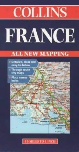 Collins France Road Map (Collins European road map)