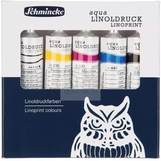 Set College Inchiostro Per Stampa Lineografica 5 Colori Da 20Ml